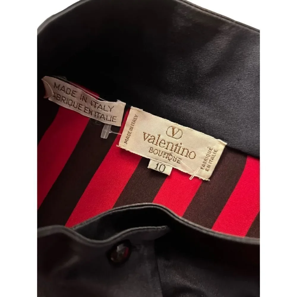 VALENTINO SILK VINTAGE VALENTINO BOUTIQUE SILK TOP BLOUSE SIZE 10
